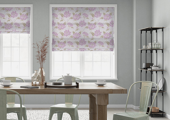 Corsica, Mauve - Roman Blind - Image 3